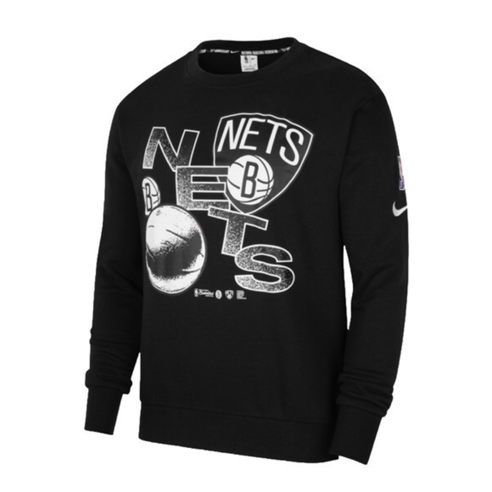 NWT Nike NBA Brooklyn Nets Courtside Fleece Crew Sweatshirt Men’s Large